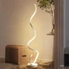 Luminária De Chão Minimalista Forma Alumínio Espiral