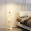 Luminária De Chão Minimalista Forma Alumínio Espiral
