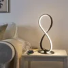 Luminária De Mesa Preto Designer Infinito Led