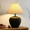 kf-Sa0602a346d414f22ae8a0a34d9ed4b81S Abajur Estilo japonês De Cerâmica Wabi Sabi