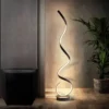 Luminária Chão Minimalista Forma Em Espiral, uma opção de luminária minimalista chão forma, vendida pela Miresa, loja-de-luminárias-São-Paulo.