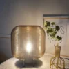 Abajur Contemporâneo Elegante De Vidro Translúcido