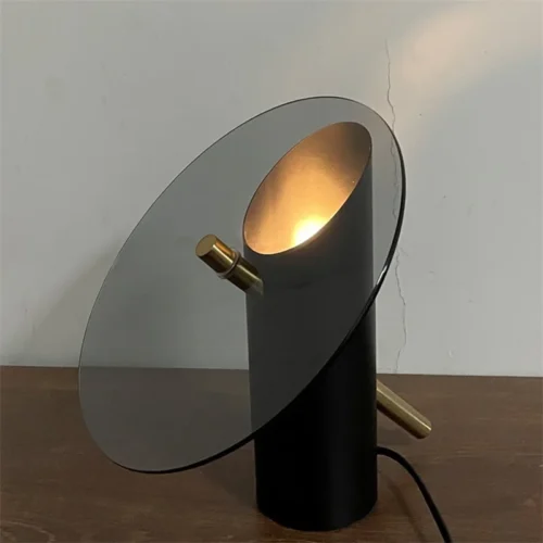 Abajur Preto Contemporâneo Minimalista