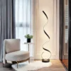 Luminária De Chão Minimalista Forma Alumínio Espiral