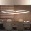 Lustre Minimalista Alumínio Forma Espiral