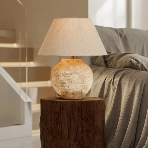Abajur Cerâmica Design Wabi Sabi