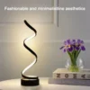 kf-Sf149189ac8844a588f4afee13082b5444 Luminária Mesa LED Regulável Forma Em Espiral
