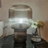 Abajur Moderno Cogumelo Cúpula Vidro Plissado, abajur de vidro moderno cogumelo cúpula, por Miresa, loja-de-luminárias-São-Paulo.