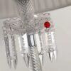 Abajur baccarat cristal transparente Abajur Clássico Baccarat De Vidro e Pingente de Cristais K9