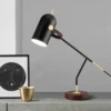 Luminária Mesa Moderna Preta