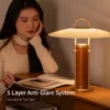 Abajur Cúpula Disco Minimalista Iluminação Indireta