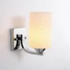 Foto de arandela De Metal Polido Cromado e Cúpula Vidro Branco, arandela de vidro metal polido, catálogo Miresa, loja-de-luminárias-São-Paulo.