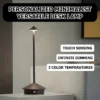 Luminária de Mesa LED Sem Fio Com Sensor Toque Recarregável