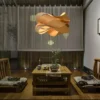 kf-S45f3020fbe294b06900040e426dee4fcc Lustre Artesanal Design Japonês Folha Madeira Natural | | Entrega em Todo Brasil