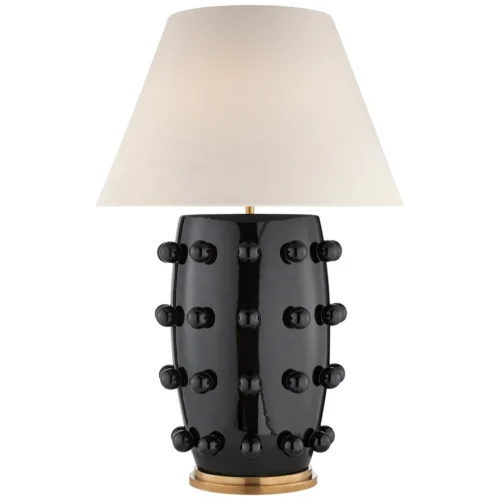 Abajur De Cerâmica Modelo Bolinha