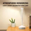 Luminária de Mesa LED Sem Fio Com Sensor Toque Recarregável