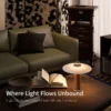 Abajur Cúpula Disco Minimalista Iluminação Indireta