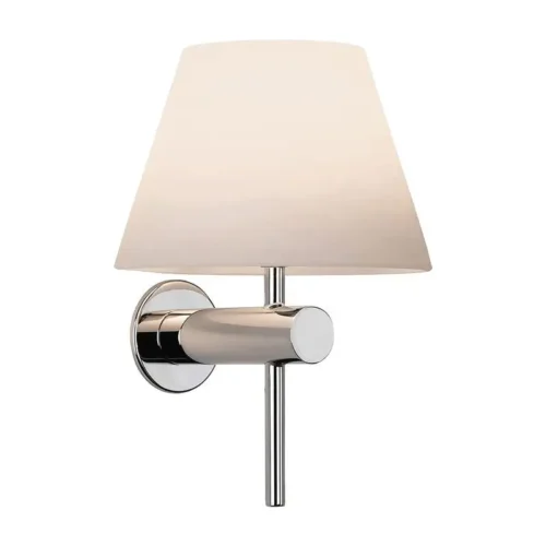 Arandela Básica Design Moderno Cúpula Modelo Abajur Tecido Branco
