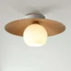 Luminária sobrepor disco (Luminária Sobrepor Disco Em Círculo e Difusor Arredondado Branco Fosco), disponível na Miresa, loja-de-luminárias-São-Paulo.