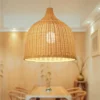 Pendente bamboo artesanal (Pendente Bamboo Artesanal Com Luz LED), disponível na Miresa, loja-de-luminárias-São-Paulo.