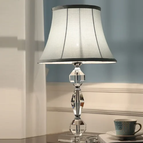Abajur Design Clássico Vidro Cristal
