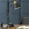 Luminária De Mesa Moderna Preta e Dourado Para Cabeceira de Cama