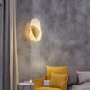 Arandela Moderna Ovóide Cristal Luz Led