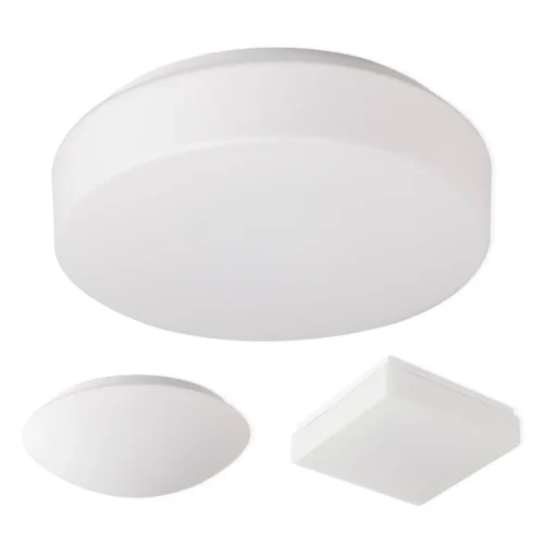 Luminária Moderno Sobrepor de Vidro Branco