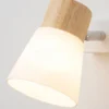 kf-S72c6c0c41a424223ad087339350ca203M Luminária de Parede Moderna com Detalhe em Madeira e Cupúla de Vidro