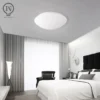 Luminária Moderno Sobrepor de Vidro Branco