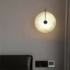 Arandela Disco Alabastro Mármore Luz LED
