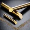 Arandela Luxo Cilindro Vidro Metal Dourado e Preto
