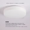 luminaria de sobrepor de vidro branco leitoso para cozinhas e quartos miresa 1 Luminária Moderno Sobrepor de Vidro Branco Fosco Para Salas de TV, Quartos, Cozinhas e Banheiros