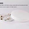 luminaria de sobrepor de vidro branco leitoso para cozinhas e quartos miresa Luminária Moderno Sobrepor de Vidro Branco Fosco Para Salas de TV, Quartos, Cozinhas e Banheiros