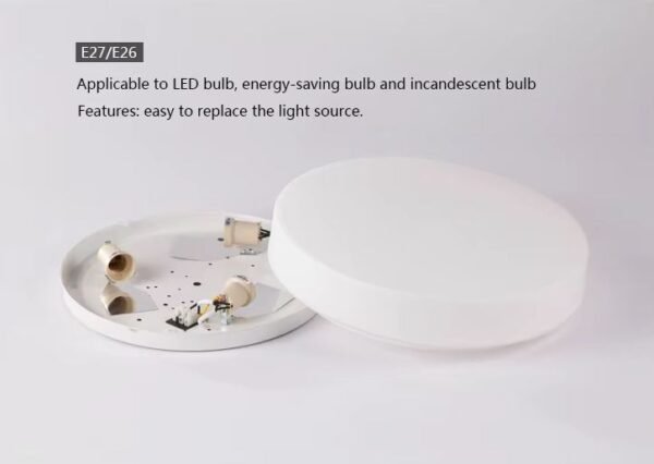 luminaria de sobrepor de vidro branco leitoso para cozinhas e quartos miresa Luminária Moderno Sobrepor de Vidro Branco Fosco Para Salas de TV, Quartos, Cozinhas e Banheiros