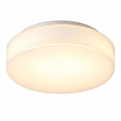 Luminária Moderno Sobrepor de Vidro Branco Fosco Para Salas de TV, Quartos, Cozinhas e Banheiros
