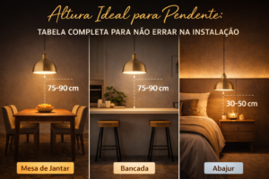 altura ideal pendente mesa jantar bancada quarto medidas instalacao pendente iluminacao altura correta guia completo