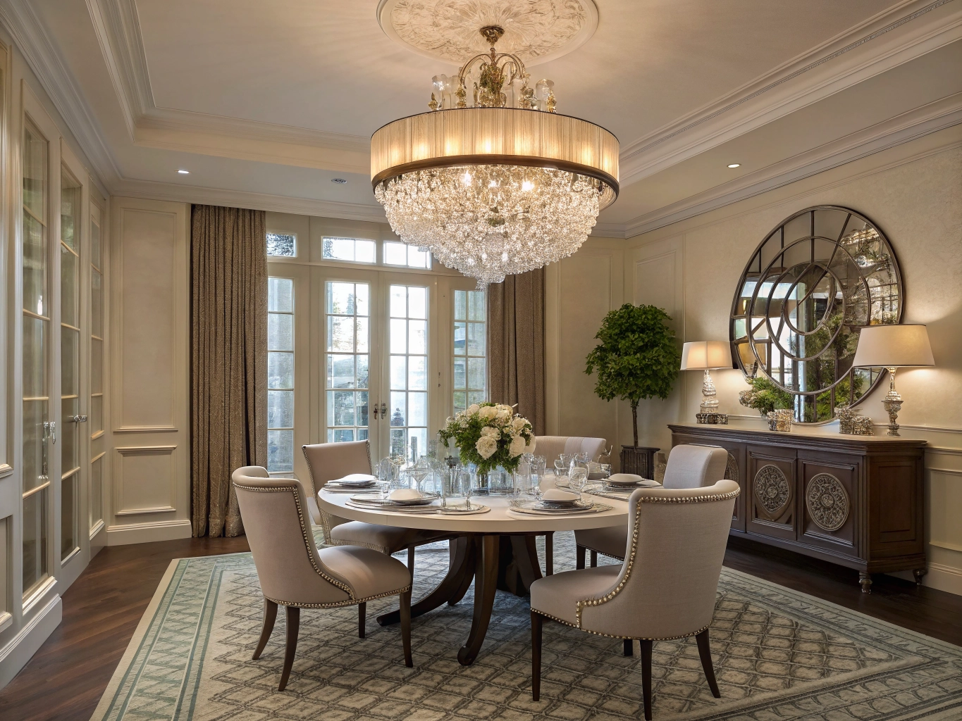 Como Escolher Lustre de Cristal para Sala de Jantar: Tamanho, Mesa, Altura e Proporção 1 47b11029 4ff7 4c87 9164 d0322779d08d