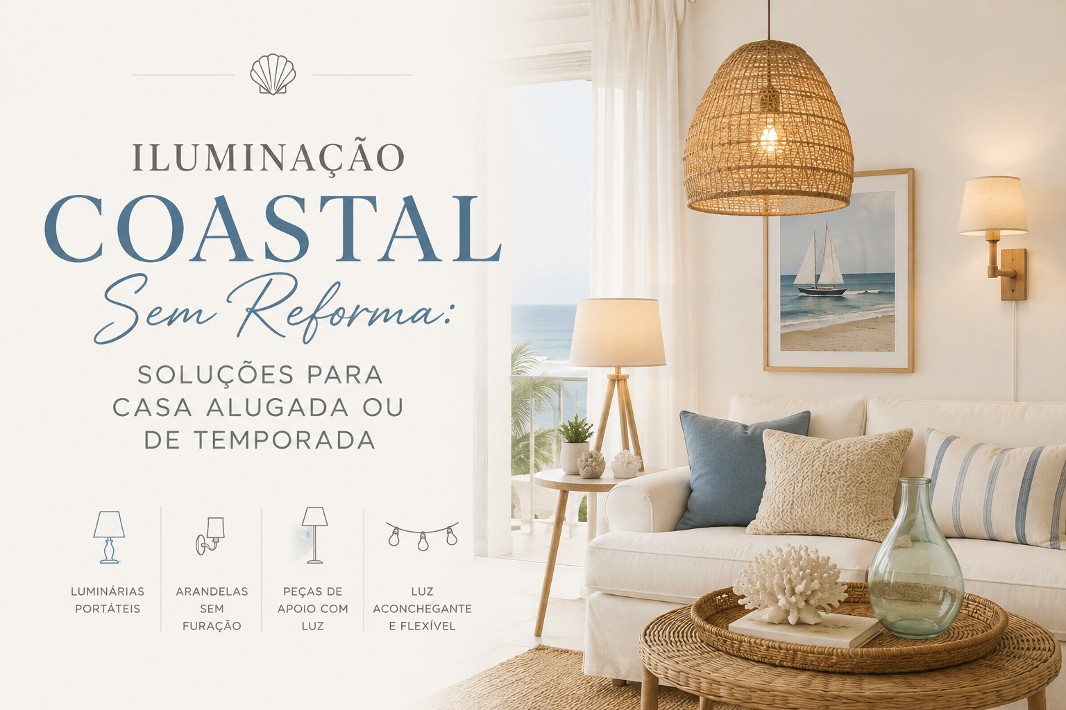 Iluminação Coastal Sem Reforma: Soluções para Casa Alugada ou de Temporada 1 ChatGPT Image 17 de ago. de 2026 16 13 06