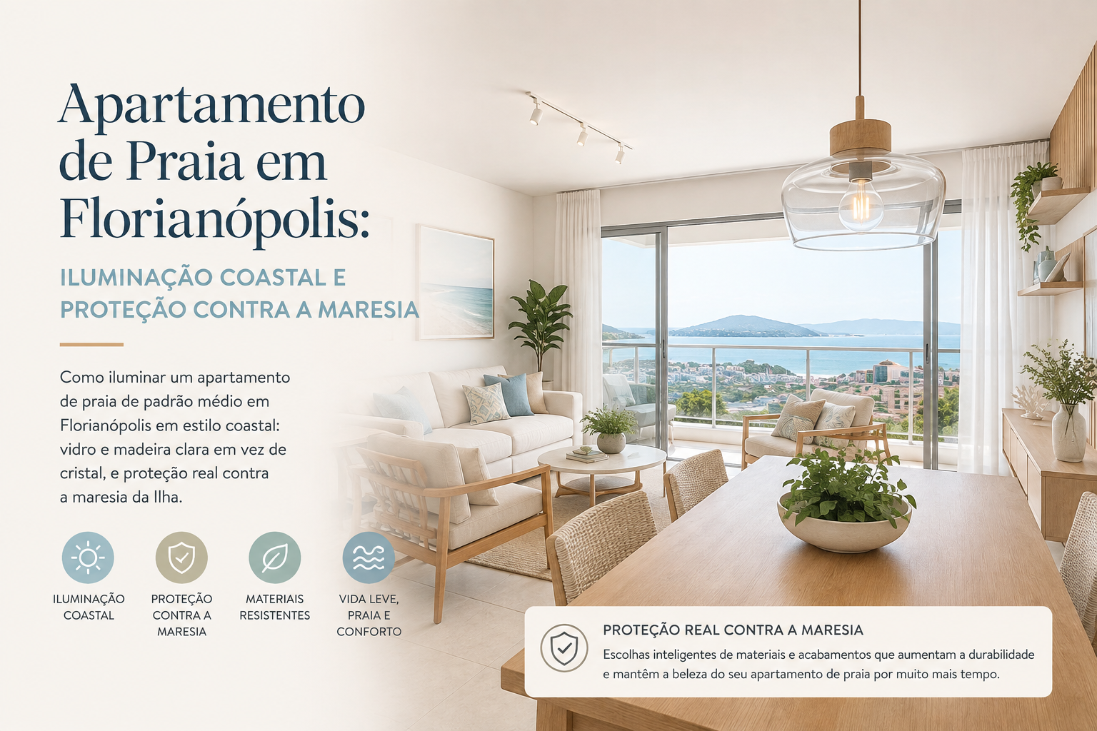 Apartamento de Praia em Florianópolis: Iluminação Coastal e Proteção contra a Maresia 1 ChatGPT Image 17 de ago. de 2026 18 54 56