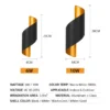 kf-S0a37ab620c0f4c8797885f78afccae6fF Arandela Moderna IP65 LED 6W ou 10W AC110-220V Bivolt