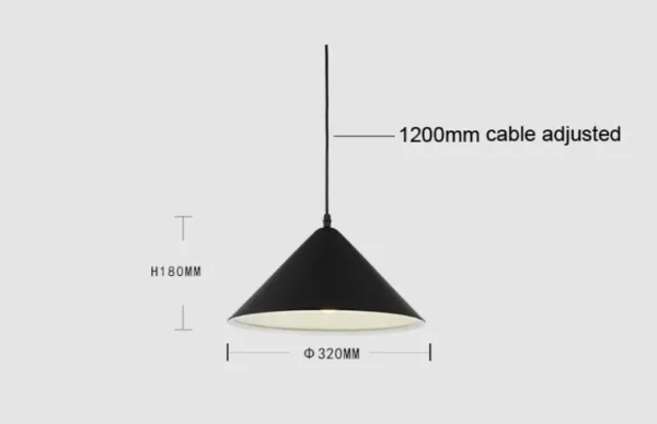 kf-S11761211a9b94e878a2884e50b300020w Pendente Moderno Chapéu Alumínio Branco ou Preto