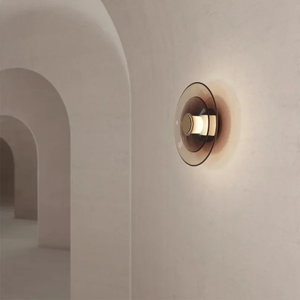 Arandela Moderna Chic Minimalista De Circulo de Vidro