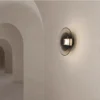 Arandela Moderna Chic Minimalista De Circulo de Vidro