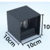kf-S61eb4380794e486a9ca576c0b46656c7b Arandela Moderna Cubo LED IP65 e Alumínio Preto