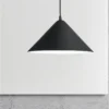 kf-S81606197a2ce4601bfbadc1842475d06s Pendente Moderno Chapéu Alumínio Branco ou Preto