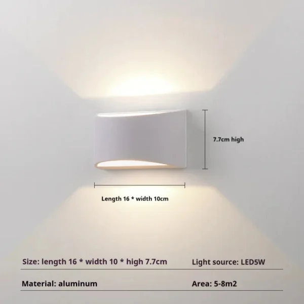 kf-S8b7d03a79dc84148a6cfcd81e603bb22E Arandela Alumínio Branco 2 Facho de Luz