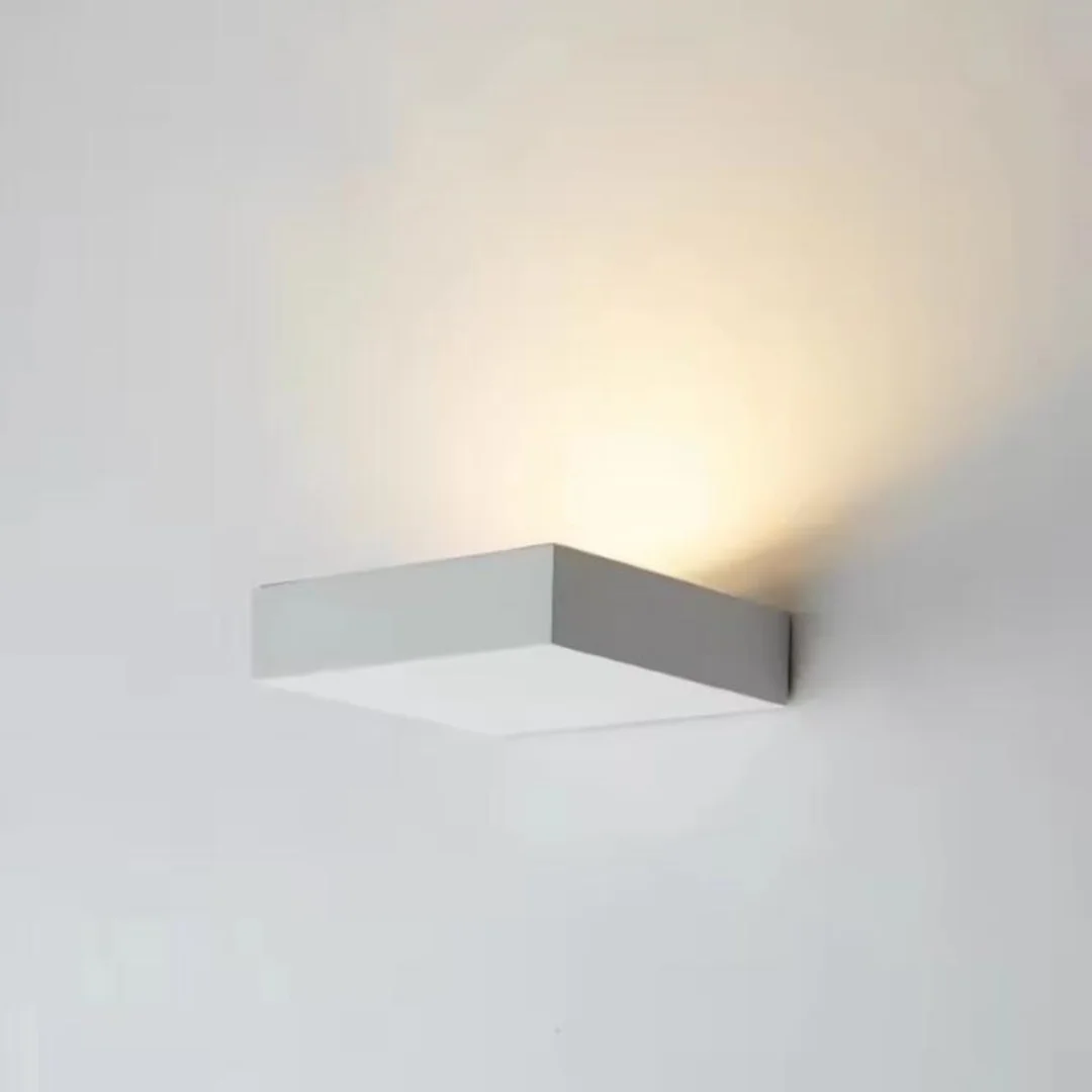 Arandela Minimalista Alumínio Branco LED 12W Luz Indireta