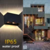 Arandela Preta Retangular Para Jardins IP65 G9