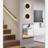 kf-Sa6cc01f2f024458a8b070abce0df42a3v Arandela Circulo Alumínio Com Luz LED Indireta